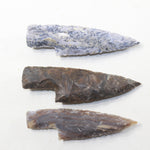 3 Stone Ornamental Knife Blades  #6630  Mountain Man Knife