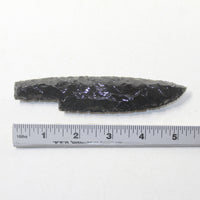 1 Obsidian Ornamental Knife Blade  #093-2  Mountain Man Knife