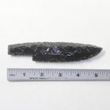 1 Obsidian Ornamental Knife Blade  #093-2  Mountain Man Knife