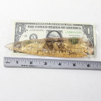 1 Glass Ornamental Spearhead  #3536  Arrowheads