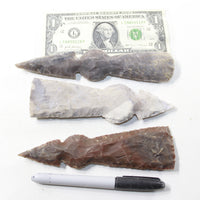 3 Stone Ornamental Tomahawk Heads #383-2 Ax Axe Hatchet