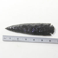 1 Obsidian Ornamental Spearhead  #663-2  Arrowheads