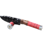 Shotgun Shell Handle Obsidian Blade Ornamental Knife #715n  Mountain Man Knife x