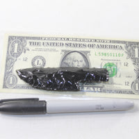 1 Small Obsidian Ornamental Knife Blade  #9135  Mountain Man Knife