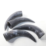 4 Raw Unfinished Cow Horns #203-1 Natural Colored
