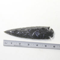 1 Obsidian Ornamental Spearhead  #213-2  Arrowheads