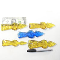 5 Glass Ornamental Tomahawk Heads #943-1  Ax Axe Hatchet