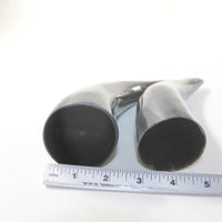 2 Small Polished Cow Horns #1936 Natural colored