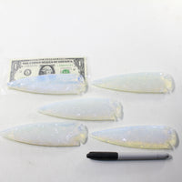 5 Opalite Ornamental Spearheads  #6030  Arrowhead