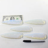 5 Opalite Ornamental Spearheads  #6030  Arrowhead