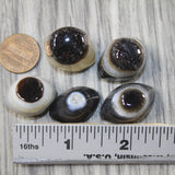 5 Agate Eyes   #7143 Naturally Formed