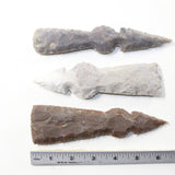 3 Stone Ornamental Tomahawk Heads #383-2 Ax Axe Hatchet