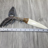 Turkey Foot Handle Bone Blade Ornamental Knife #13-142 Mountain Man Knife