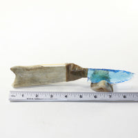 Moose Antler Handle Glass Blade Ornamental Knife #113-1 Mountain Man Knife