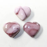 3 Mookaite Hearts Combined Weight of  270 Grams #1841 Gemstone Hearts