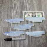 5 Opalite Ornamental Knife Blades  #1842 Mountain Man Knife