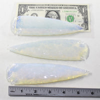 3 Opalite Ornamental Spearheads  #103-1  Arrowhead
