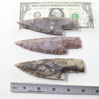 3 Stone Ornamental Knife Blades  #9038  Mountain Man Knife