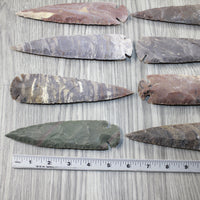 10 Stone Ornamental Spearheads  #6642  Arrowheads