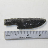 1 Small Obsidian Ornamental Knife Blade  #0041