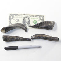 4 Small Polished Goat Horns #5937 Natural colored