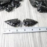 50 Large Obsidian Ornamental Arrowheads  #5259    Spearhead