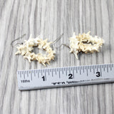Rattlesnake Vertebrae Hoop Earrings  #4552  Mountain Man Earrings z