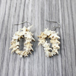 Rattlesnake Vertebrae Hoop Earrings  #4552  Mountain Man Earrings z