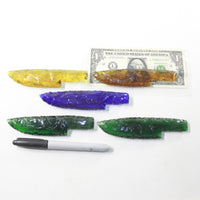 5 Glass Ornamental Knife Blades  #9235