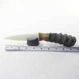 Springbok Horn Handle Bone Blade Ornamental Knife #13041 Mountain Man Knife