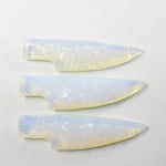 3 Opalite Ornamental Knife Blades  #8636 Mountain Man Knife