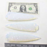 3 Opalite Ornamental Spearheads  #373-2  Arrowhead