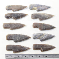 10 Small Stone Ornamental Knife Blades  #093-2  Mountain Man Knife