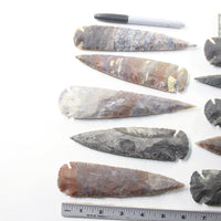 10 Stone Ornamental Spearheads  #5235  Arrowheads