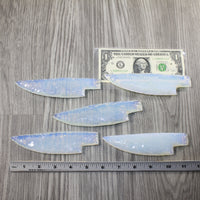 5 Opalite Ornamental Knife Blades  #1842 Mountain Man Knife