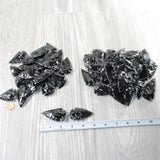 50 Large Obsidian Ornamental Arrowheads  #5259    Spearhead