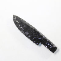 1 Obsidian Ornamental Knife Blade  #1342  Mountain Man Knife