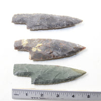 3 Stone Ornamental Knife Blades  #0442  Mountain Man Knife