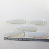 5 Opalite Ornamental Spearheads  #203-1  Arrowhead
