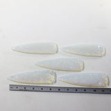 5 Opalite Ornamental Spearheads  #203-1  Arrowhead