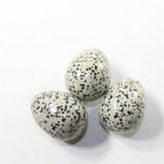 3 Dalmation Eggs  Combined Weight 286 Grams #0939 Gemstone Egg