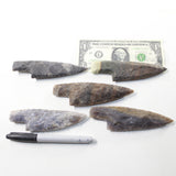 5 Stone Ornamental Knife Blades  #053-1  Mountain Man Knife