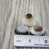 3 Agate Eyes   #5343 Naturally Formed