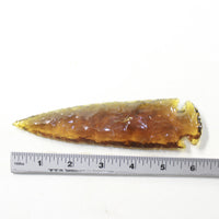 1 Glass Ornamental Spearhead  #9630  Arrowheads