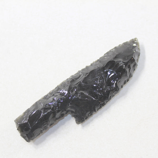 1 Small Obsidian Ornamental Knife Blade  #9135  Mountain Man Knife