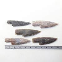 5 Stone Ornamental Knife Blades  #113-2  Mountain Man Knife