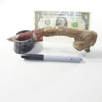 Grapevine Wood Handle Stone Blade Ornamental Knife #31630 Mountain Man Knife
