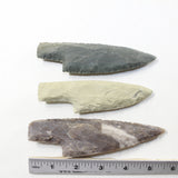 3 Stone Ornamental Knife Blades  #1735  Mountain Man Knife