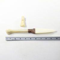 Deer Cannon Bone Handle Bone Blade Ornamental Knife #4241 Mountain Man Knife