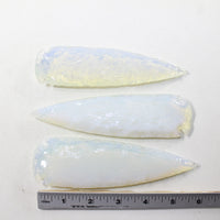 3 Opalite Ornamental Spearheads  #2738  Arrowhead
